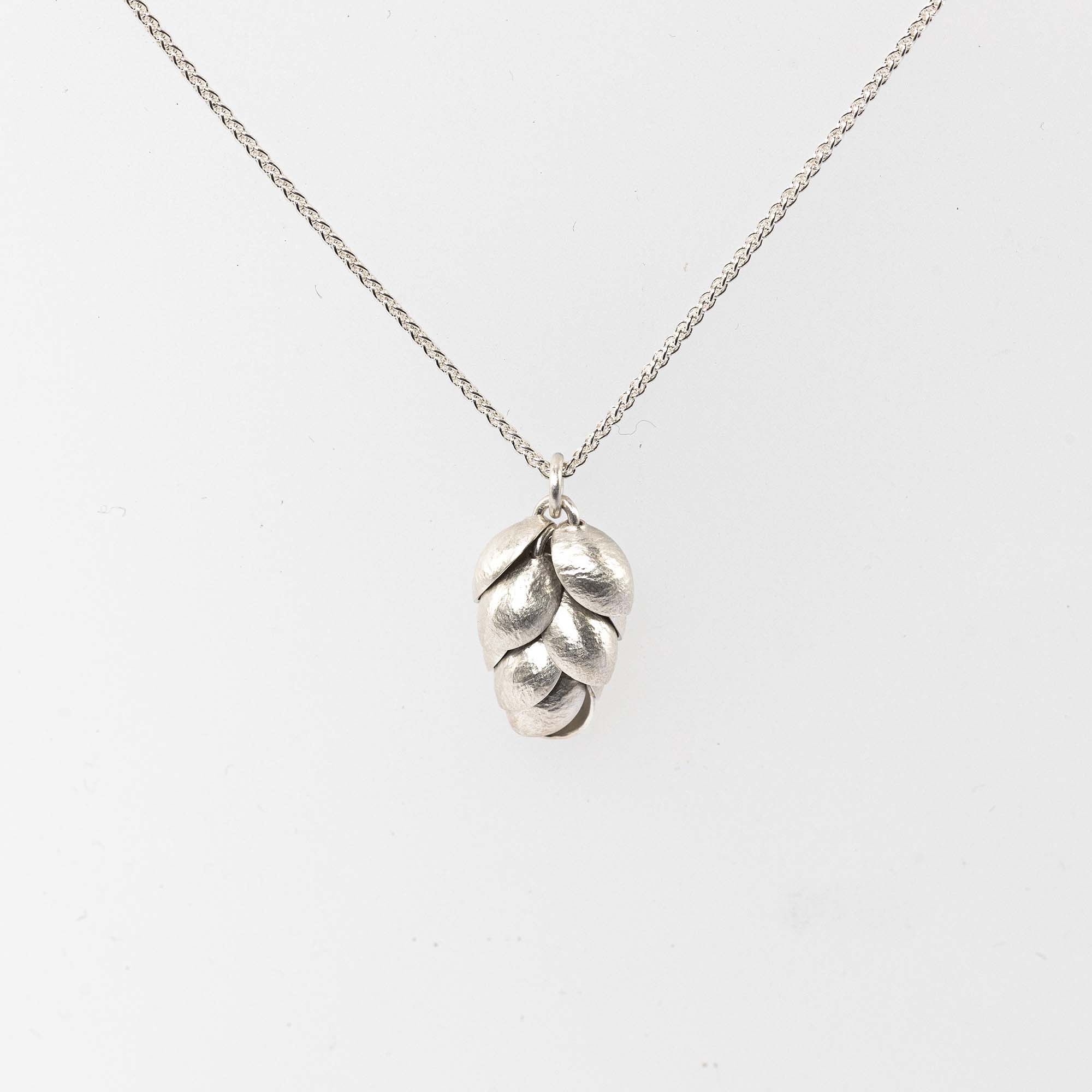 Glenn Campbell QGS5-S Small Silver GrassPod pendant with 5 layers £124