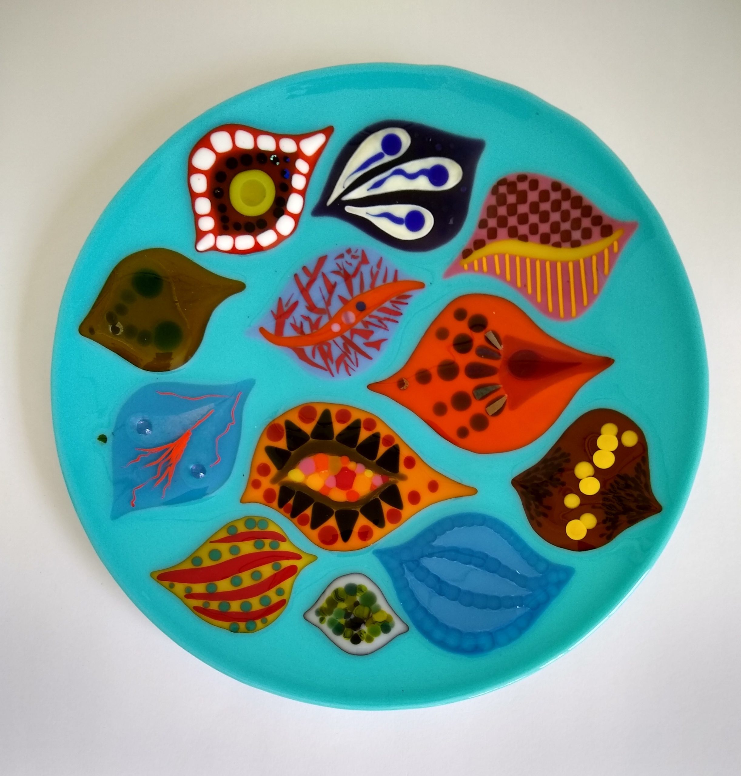 Maureen Charles Blue Glass Dish