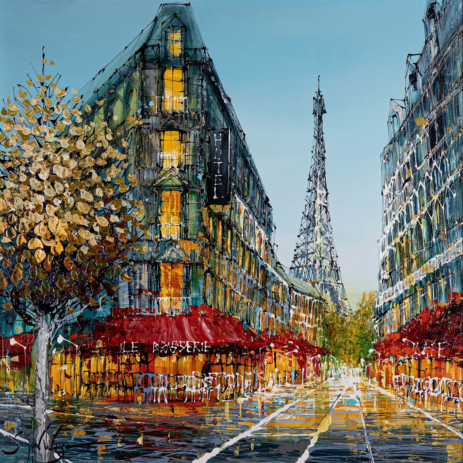 For Web – Simon Wright – A Summer Evening in Paris Unframed