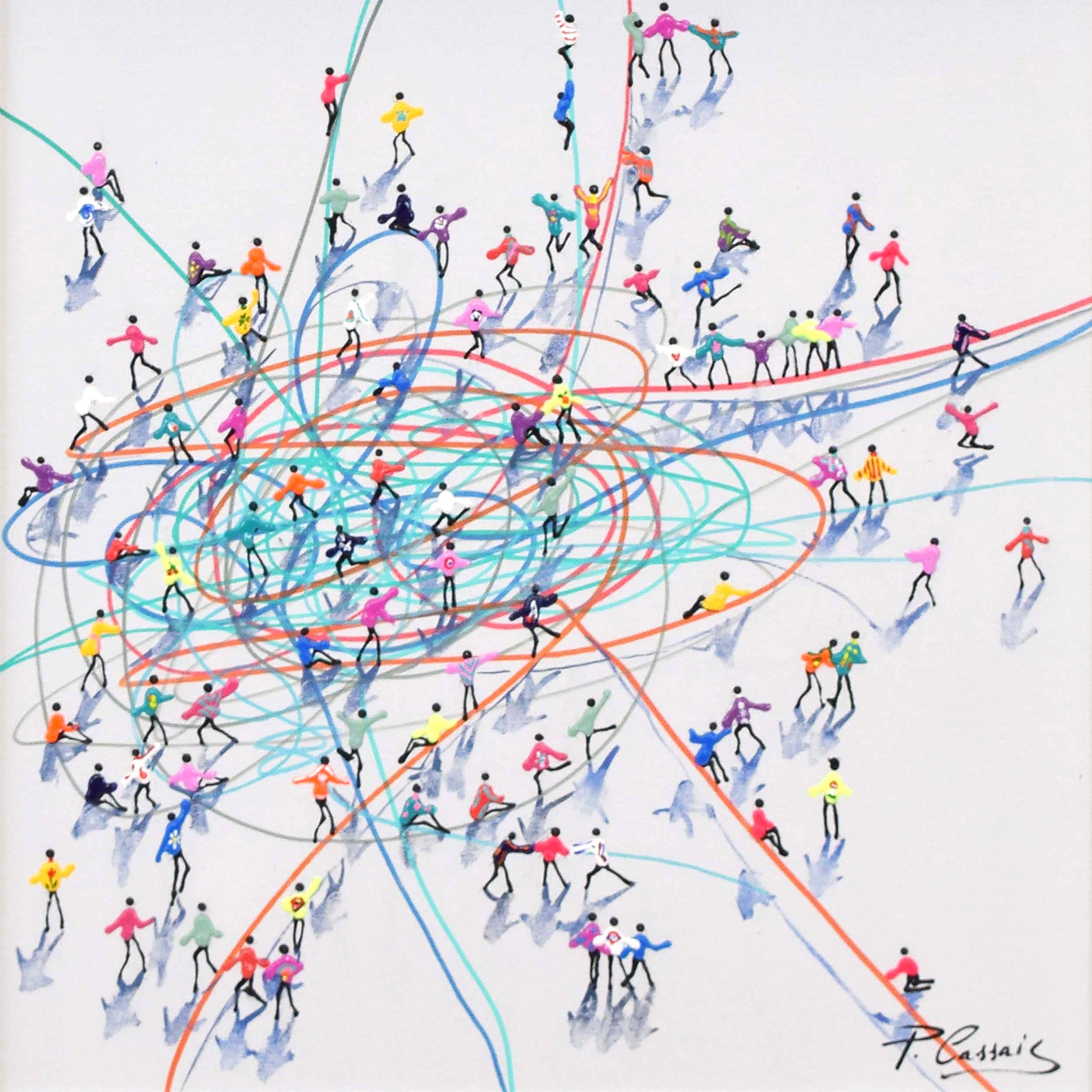 Paulo Cassias Squiggle Sakes Original Artwork