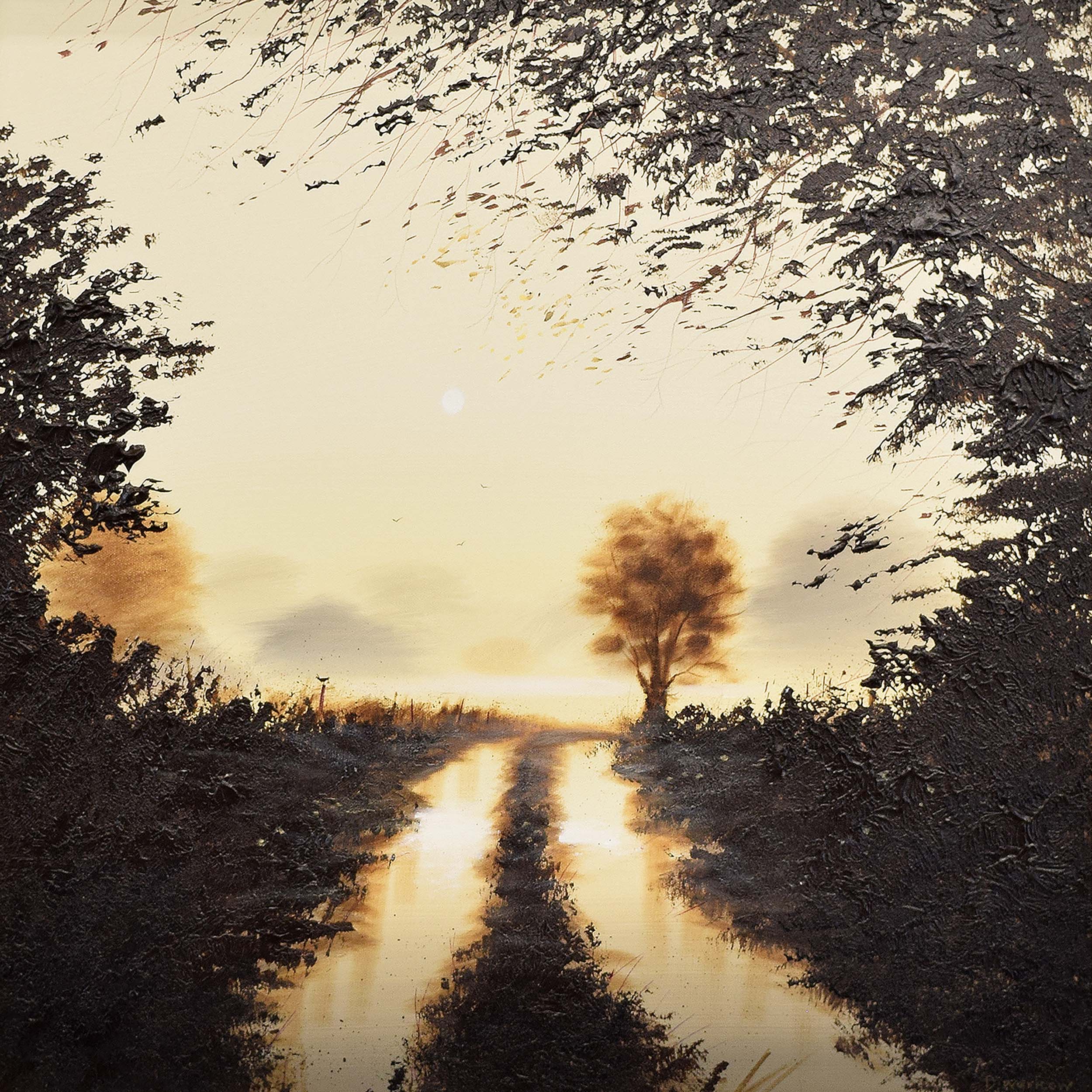 David Warilow – Puddles in the Tracks Framed