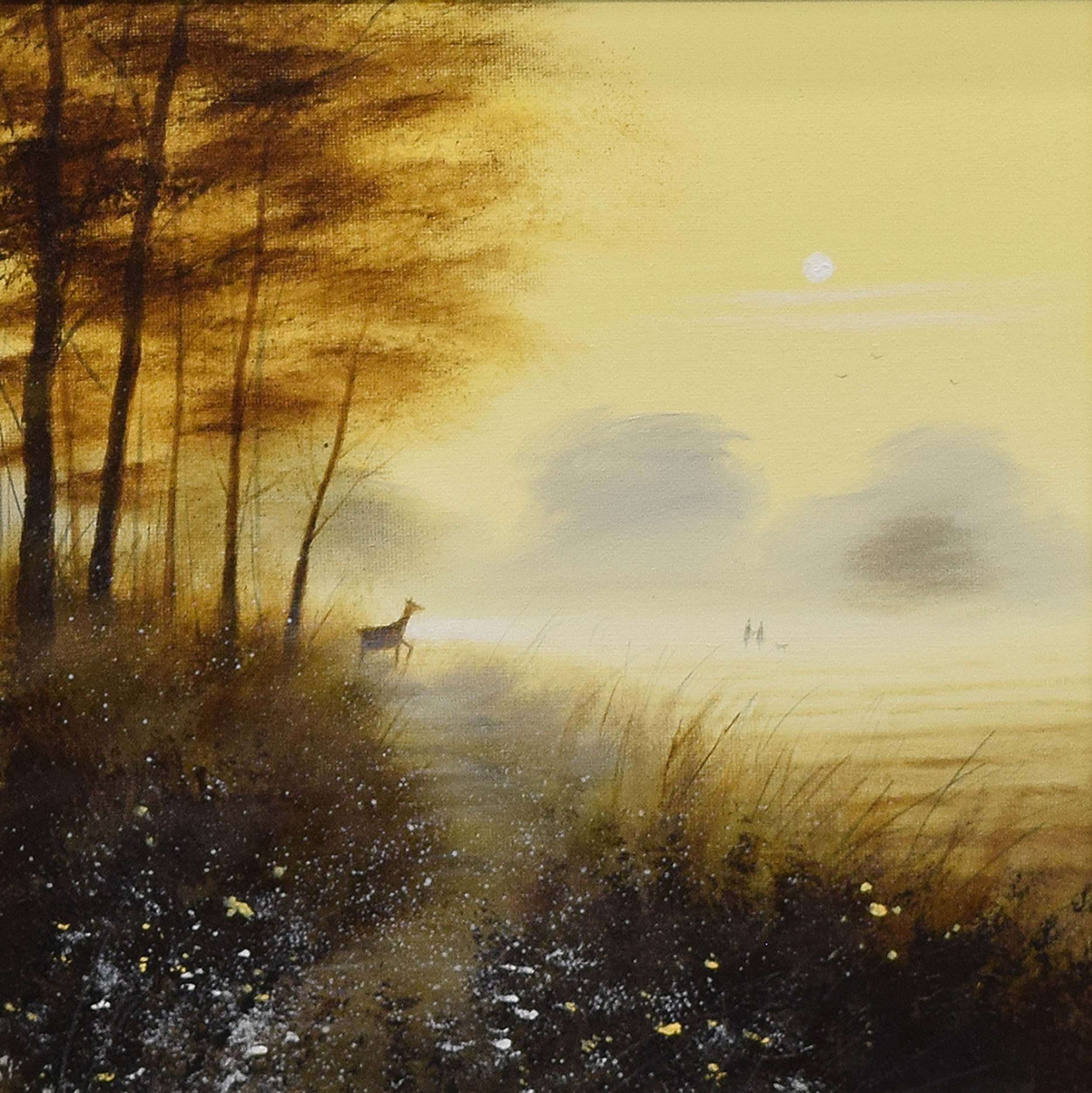 Deer In The Fog by David Warilow