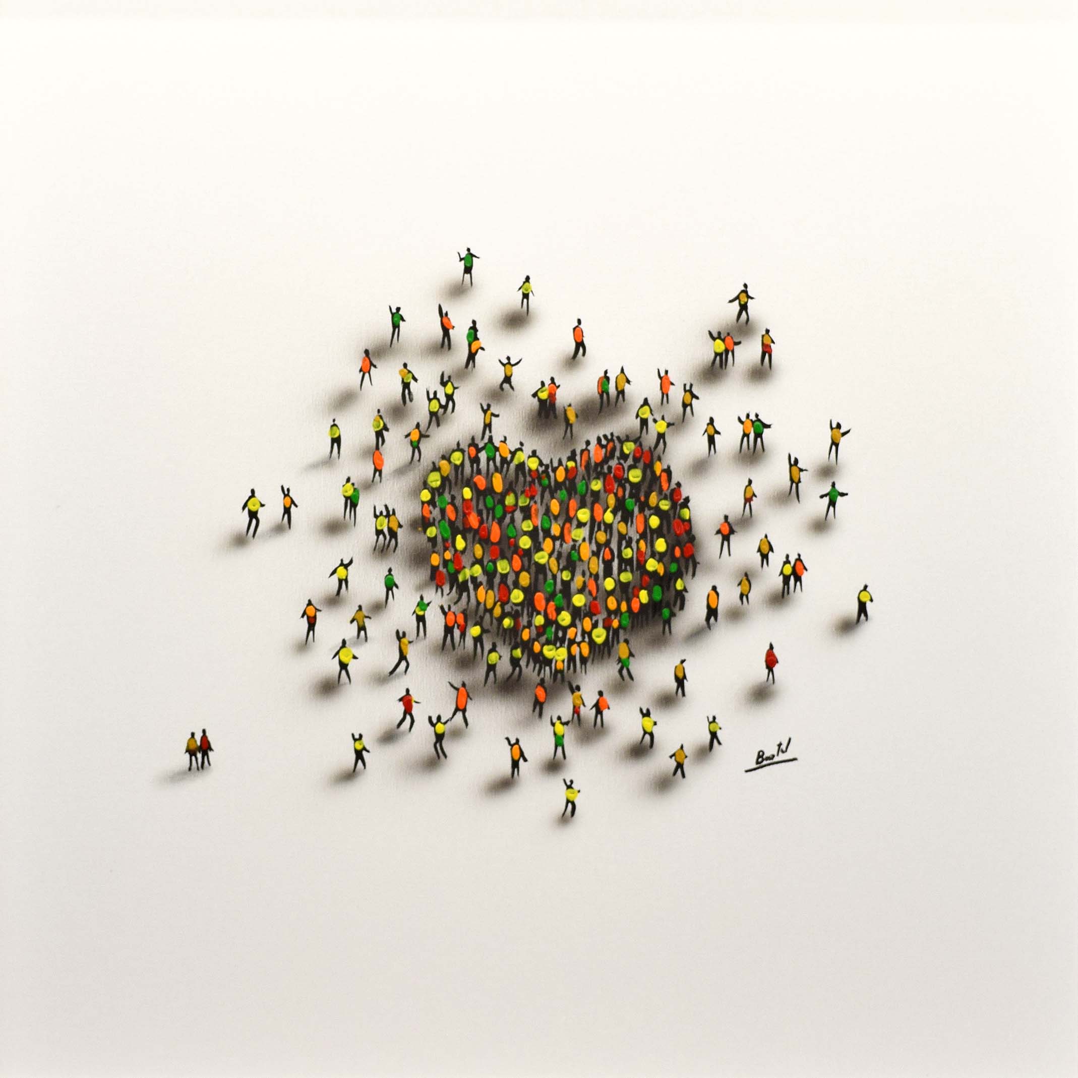 Bartol - Make Love Original Painting Framed