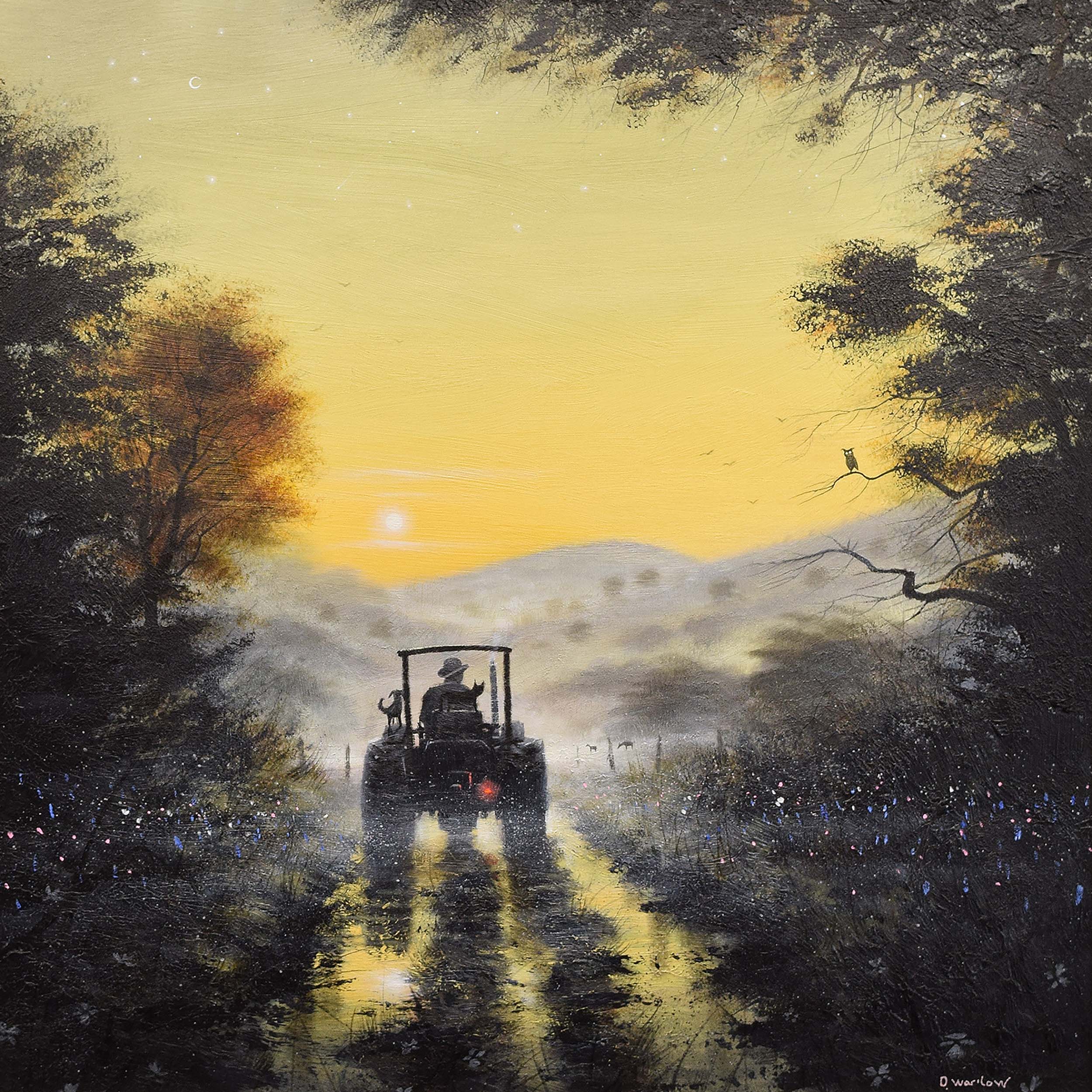 David Warilow - Misty Mornings - Original Framed Painting by David Warilow